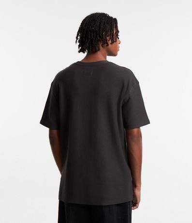 Remera en Algodón con Textura Chevron 3