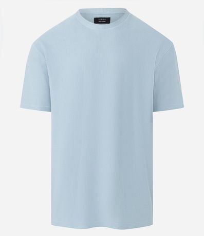 Remera en Algodón con Textura Chevron 4