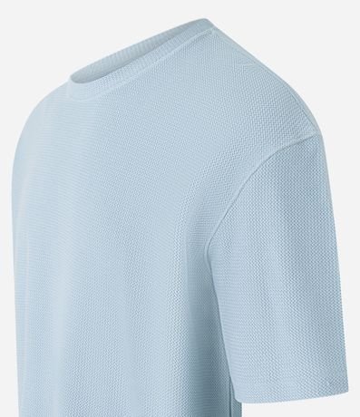 Remera en Algodón con Textura Chevron 5