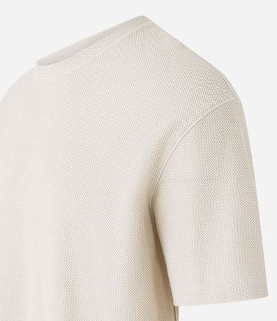 Remera en Algodón con Textura Chevron 6