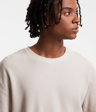 Remera en Algodón con Textura Chevron 4