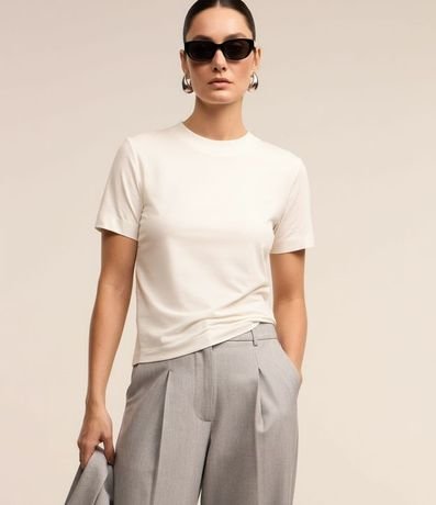 Blusa en Rib con Cuello Redondo 5