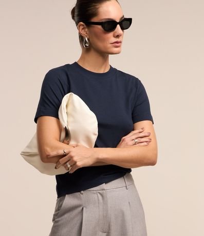 Blusa en Rib con Cuello Redondo 2