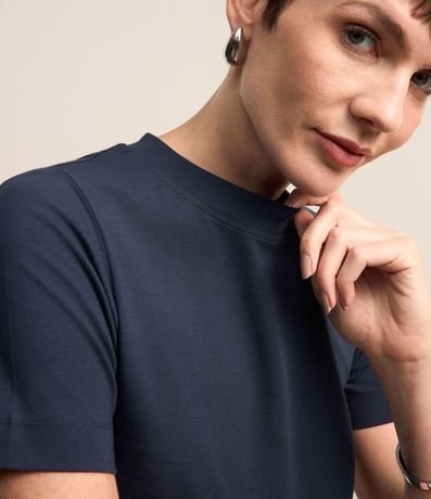 Blusa en Rib con Cuello Redondo 4