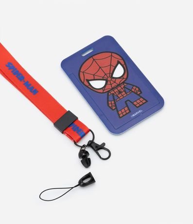 Funda y Cordón para Tarjeta de Identificación con Estampa Spider-Man 2