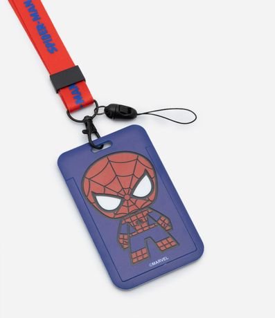 Funda y Cordón para Tarjeta de Identificación con Estampa Spider-Man 3