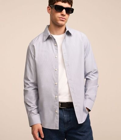 Camisa Social en Tricolina de Cuadros Grid 2