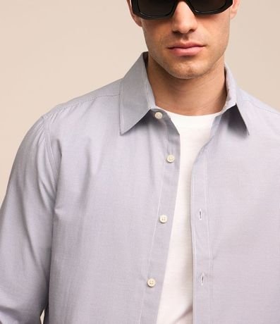 Camisa Social en Tricolina de Cuadros Grid 4