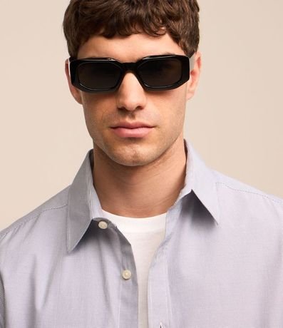 Camisa Social en Tricolina de Cuadros Grid 6