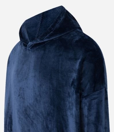 Pijama Buzo Oversized en Fleece con Capucha y Bolsillo Canguro 5