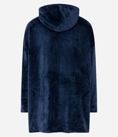 Pijama Buzo Oversized en Fleece con Capucha y Bolsillo Canguro 6