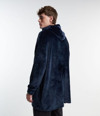 Pijama Buzo Oversized en Fleece con Capucha y Bolsillo Canguro 2