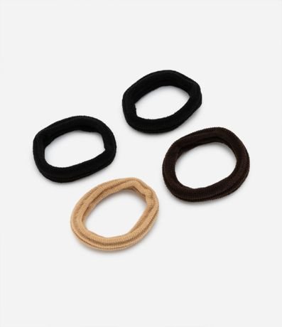Kit 04 Gomitas para el Pelo Texturizadas sin Costura
