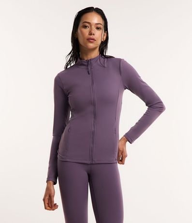 Campera Deportiva en Poliamida con Bolsillos y Cuello Alto 2