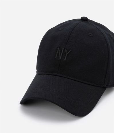 Gorra Ala Curva en Sarga con Bordado NY 5
