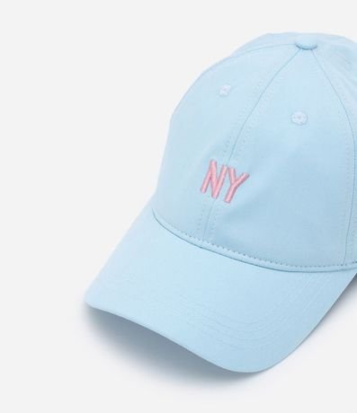 Gorra Ala Curva en Sarga con Bordado NY 5