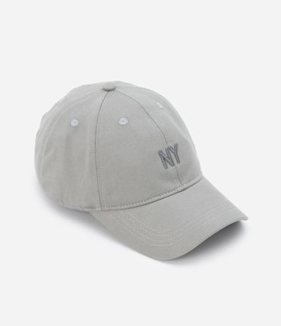 Gorra Ala Curva en Sarga con Bordado NY 2