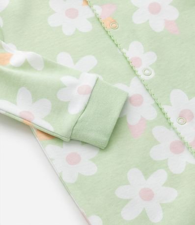 Mono Infantil en Suedine con Estampa Floral - Talle 0 a 18 meses 7