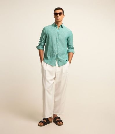 Camisa Comfort Básica en Lino 2