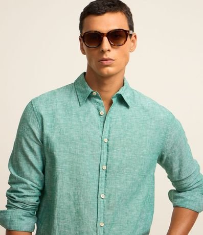 Camisa Comfort Básica en Lino 3