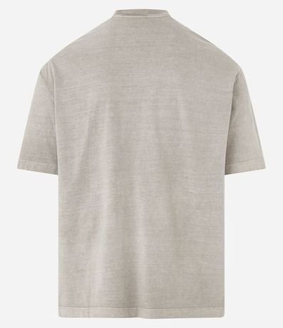Remera Boxy en Algodón Desteñido con Cuello Alto 6
