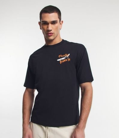 Remera Boxy con Estampa Charlie Brown Jr