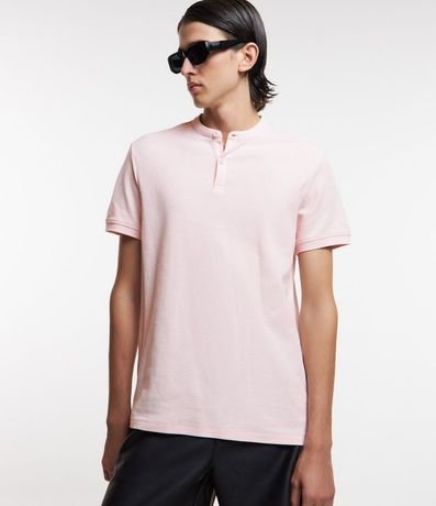 Polo Manga Corta Cuello Mao