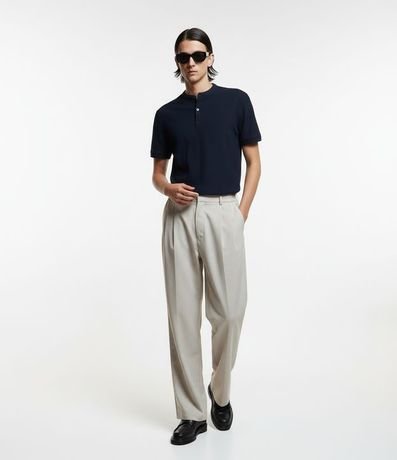 Polo Manga Corta Cuello Mao 3