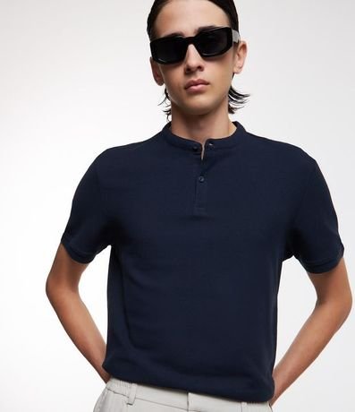 Polo Manga Corta Cuello Mao 3