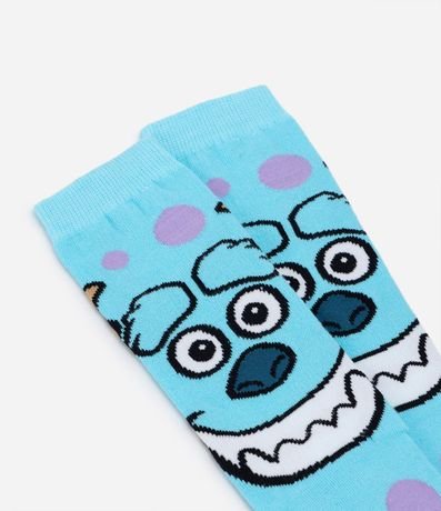 Media Caña Larga en Algodón Estampa Sulley Monsters Inc 4