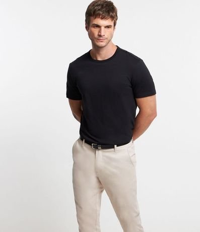 Pantalón Slim en Sarga Sastrería con Bolsillos 2