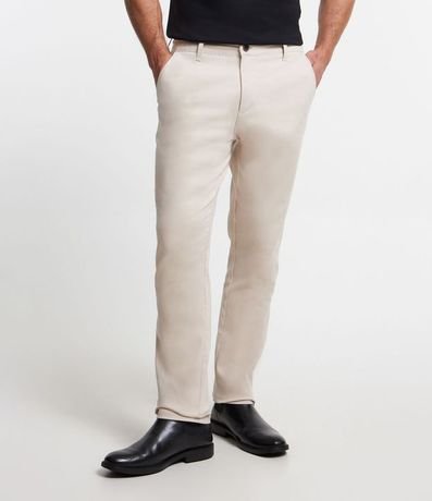 Pantalón Slim en Sarga Sastrería con Bolsillos 3