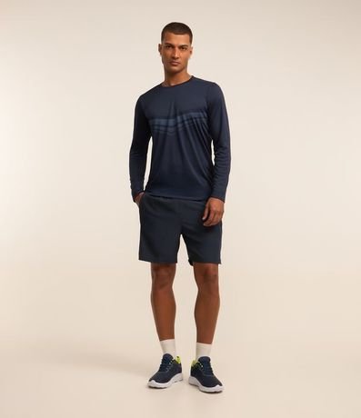 Bermuda Deportiva con Cordón Interior y Lettering Reflectante