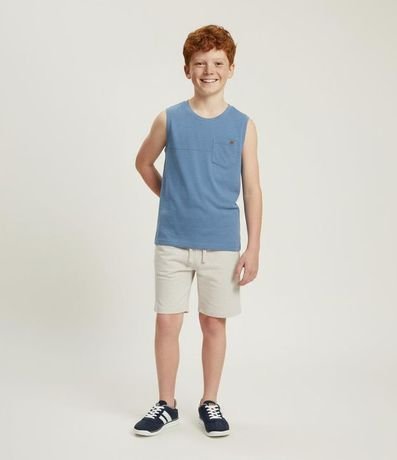 Musculosa Infantil en Flamé con Bolsillo - Talle 5 a 14 años