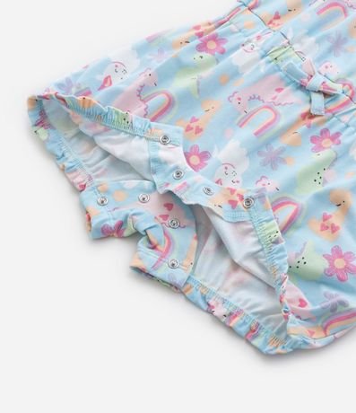 Enterito Infantil con Estampa Unicornios y Arcoíris - Talle 0  a 18 meses 5