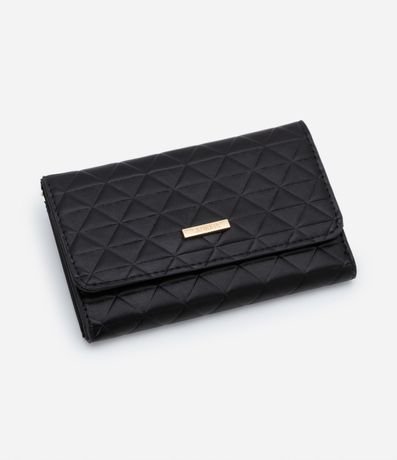 Billetera Rectangular Mediana Texturizada