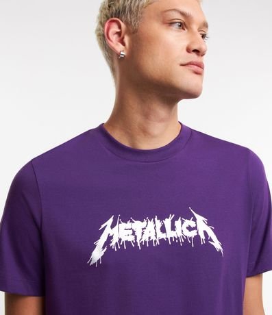 Remera en Algodón con Estampa Metallica 3