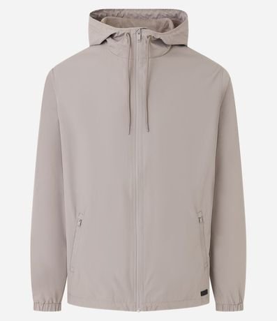 Campera Rompevientos con Capucha y Bolsillo con Cierre 9