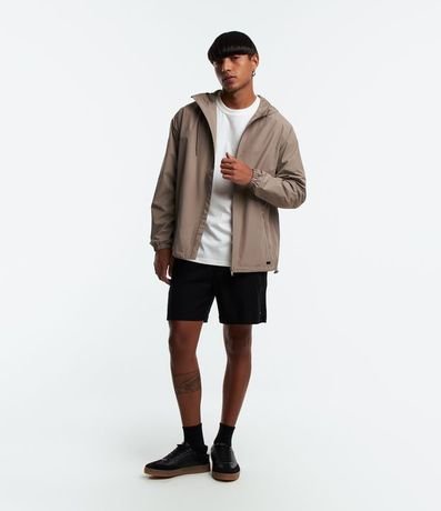 Campera Rompevientos con Capucha y Bolsillo con Cierre 3