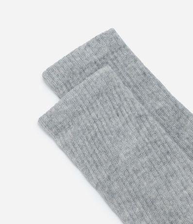 Media Caña Larga en Algodón con Textura Acanalada 4