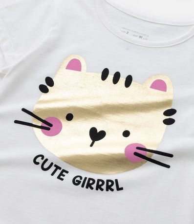 Blusa Infantil con Estampa de Gato - Talle 1 a 5 años 4