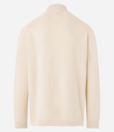 Buzo Abierto en Algodón con Cierre y Textura 9