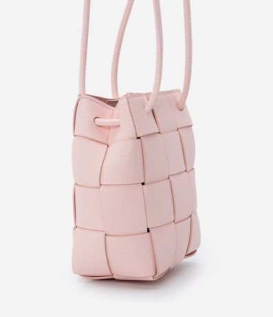 Bolso Bombonera Infantil en PU con Textura Cuadriculada - Talle U 2