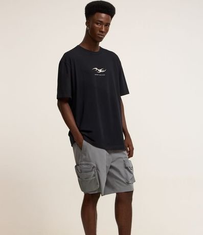 Bermuda Cargo con Cintura Elástica y Bolsillos Tacticos 4