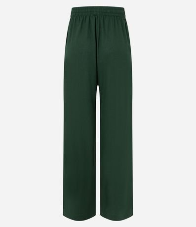 Pantalón Recto en Viscosa con Lino y Lazo en la Cintura 6