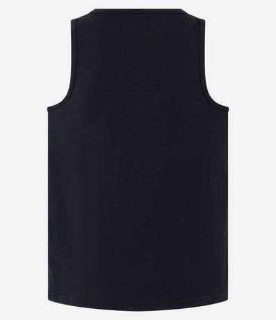 Remera Musculosa de Pijama en Algodón con Cuello Redondo 2