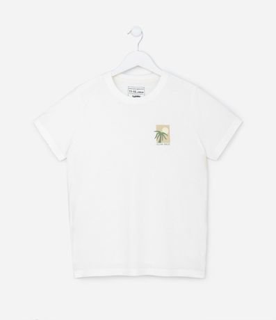Remera Regular Infantil con Estampa en el Pecho - Talle 5 a 14 años