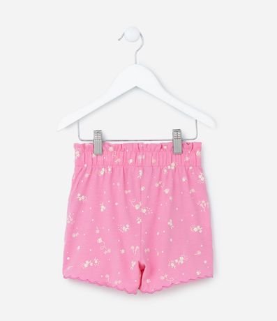 Short Clochard Infantil de Lunares con Flores - Talle 1 a 5 años 2