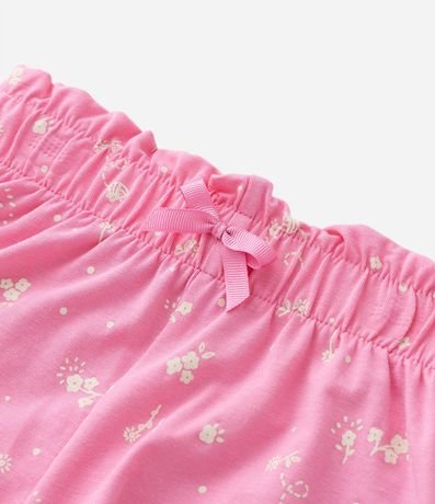 Short Clochard Infantil de Lunares con Flores - Talle 1 a 5 años 6