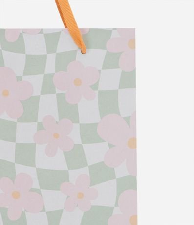 Embalaje de Regalo Pequeña con Estampa de Cuadros con Flores 3